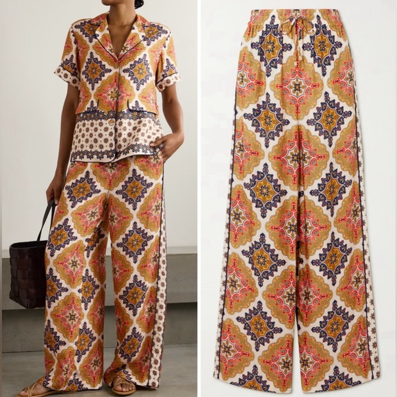 Cara Cara Pants - Cara Cara's 'Amalfi' wide leg pants mandalay print NWT